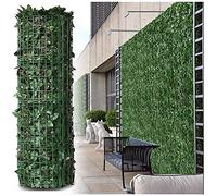 Feuille artificielle - Décoration extérieure de balcon - Haie artificielle (1 x 2,5 m) - Parfait pour le jardin, la terrasse et l'intimité du paysage