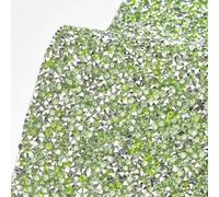 Feuille autocollante colorée en strass cristal 24 x 40 cm pour bricolage, sacs, robes, vêtements, bijoux, artisanat, herbe, 24 x 40 cm, fixation à chaud