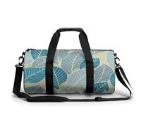 Feuille Bleue Sac De Sport Gym Sac De Voyage Sac W nd Duffel Bag pour Camping Randonnée Voyage 45x23x23cm