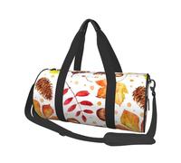Feuille botanique d'automne, Sac de Voyage de Grande capacité, Sac à Main Rond, Sac de Voyage de Sport, fourre-Tout, Sac de Fitness