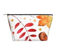 Feuille botanique d'automne, Trousse de Toilette Trousse de Maquillage Sac à cosmétiques Trousse de Toilette de Voyage Portable