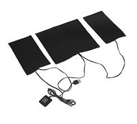 Feuille chauffante électrique USB avec élément en fibre de carbone DC 5 V 3 niveaux de température réglable de 30 à 50 degrés Celsius pour le cou, la taille, le dos et les lits