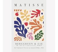 Feuille d’affiche d’Henri Matisse avec des lignes simples Illustration murale Peinture et impressions sur toile de Henri Matisse Tableau de décoration intérieure moderne 50x70cm Sans cadre