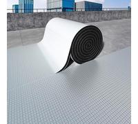 Feuille d'aluminium isolante Mousse isolante Feuil Tailles multiples multicolores de petit pain insonorisant adhésif d'isolation de papier d'aluminium(40mm Thick,1x4m/3.3x13.1ft)