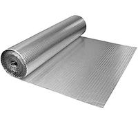 Feuille d'aluminium, isolation réfléchissante de chaleur, feuille à bulles, film double face, en polyéthylène, économie d'énergie(1x30m)
