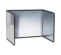 Feuille d'aluminium résistante à la chaleur pour cuisinière - Écran pliable contre les éclaboussures d'huile pour cuisinière à gaz 30 cm x 80 cm (6)
