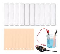 Feuille d'anode en cuivre et zinc s,20 Pièces Métal Éducatif - Plaques d'anode pour expériences sur batteries,pour expériences de physique chimie, projets éducatifs, placage, recherche en