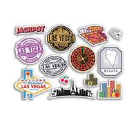 Feuille d'autocollants A5 en vinyle Las Vegas - City Nevada Casino America USA Holiday Travel #78495