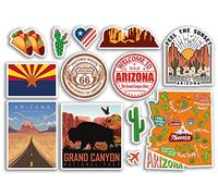 Feuille d'autocollants A5 en vinyle - Monuments de l'Arizona - Amérique, États américains, aéroport américain, timbres, horizon, drapeau, carte, voyage, vacances, scrapbooking, ville, bagages #79204