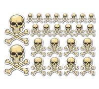 Feuille d'autocollants A5 en vinyle - Motif tête de mort Jolly Roger pirate drapeau scrapbooking décoration étiquette ami filles garçons esthétique #34040