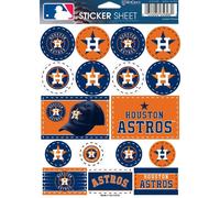 Feuille d'autocollants en vinyle WinCraft MLB Houston Astros 5"""" x 7""""