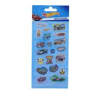 Feuille d'autocollants Hot Wheels | 20 autocollants amusants pour enfants | Autocollants Hot Wheels pour scrapbooking et travaux manuels | Papeterie pour garçons | Remplissage de sacs de fête et