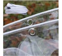 Feuille De Bâche Transparente Heavy Duty Imperméable 0,35 Mm/450 G/m² Verre PVC Couverture De Bâches Transparentes Bâches Transparentes Résistantes, Clear,Transparent, 2x2m/6.6x6.6ft