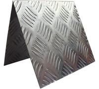 Feuille De Bande De Roulement en Aluminium Plaque Striée en Diamant Checker Tuile en Relief Alliage Plancher Pont Antidérapant Épaisseur3mm, 300mm*300mm(1pcs)