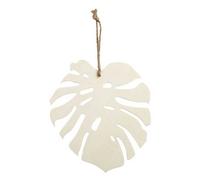 Feuille de bois de Monstera tropical à décorer - 35 x 34 cm