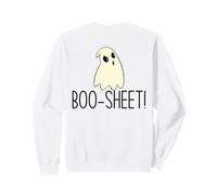 Feuille de Boo ! Mème fantôme en colère d'halloween Amusant au Dos Sweatshirt
