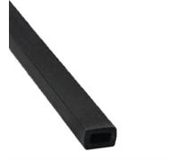 Feuille de bordure en caoutchouc souple 1M-Protection de bordure rectangulaire en silicone for tôles, portières et panneaux de voiture(8x6mm)