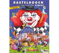 Feuille de bricolage de cirque avec chapiteau, magicien, artistes, chariot de cirque à découper, jouets de bricolage en papier pour enfants de 7+ papertoys