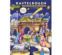 ATELIER COLOR Nativité de Noël bricolage enfants de 6+ ans avec figures de la Nativité jouets en papier pour la construction d'une étable DIY