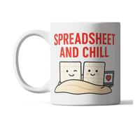 Feuille de calcul amusante et tasse rafraîchissante - Cadeau idéal pour les comptables, les nerds de données et les collègues de bureau - Tasse à café mignonne et geek pour le travail ou la maison
