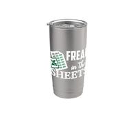 Feuille de calcul humoristique pour comptable Freak In The Excel Sheets Gobelet isotherme en acier inoxydable double paroi