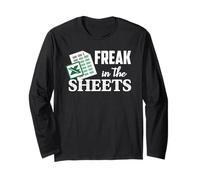 Feuille de calcul Humoristique pour Comptable Freak in The Excel Sheets Manche Longue