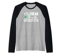 Feuille de calcul Humoristique pour Comptable Freak in The Excel Sheets Manche Raglan
