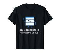 Feuille de calcul Humour Science Nerd Chaos Conqueror Graphic T-Shirt