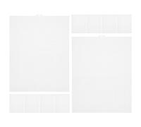 Feuille de Canevas en Plastique Blanc, Grille Découpable | Maille PE Lisse sans Bavure, Repères Nets pour Points Précis, Usage DIY et Déco Maison