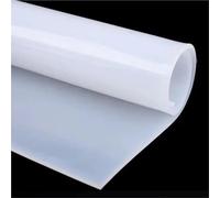 Feuille de caoutchouc de silicone résistant aux hautes températures - 500 mm x 500 mm Membrane flexible et protection U-V(Clear,500x500x0.5mm)