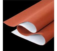 Feuille de caoutchouc de silicone Tapis adhésif souple en mousse de silicone rouge for plastifieuse (1 mm, 2, 3 mm), 1 pièce