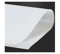 Feuille de caoutchouc élastique en polyuréthane Tapis en caoutchouc translucide en feuille de silicone blanche 50 x 50 cm, épaisseur 1 à 5 mm(500X500X1mm)