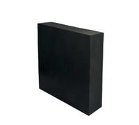Feuille de caoutchouc industrielle de haute qualité, bloc de support en caoutchouc noir, largeur 50/100/150 mm, plaque carrée rigide absorbante, 1 pièce (200x200x20 mm)(100x100x30mm)