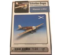 Feuille de carton de Schreiber Modellbau Klemm L20d