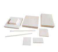 Feuille de céramique d'alumine à 99% - Plaque isolante et conductrice de chaleur résistante for applications industrielles 1 pièce(80 * 80 * 5mm)