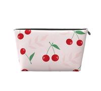 Feuille De Cerisier Rouge Rose, Trousse de Toilette Trousse de Maquillage Sac à cosmétiques Trousse de Toilette de Voyage Portable