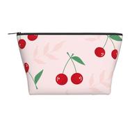 Feuille De Cerisier Rouge Rose, Trousse de Toilette Trousse de Maquillage Sac à cosmétiques Trousse de Toilette de Voyage Portable