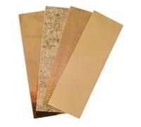 Feuille De Cire Tons D'or 20x6,5cm 4 Couleurs Triées