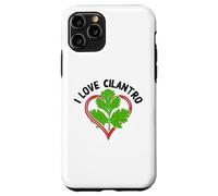 Feuille de coriandre à l'intérieur du cœur - I Love Cilantro Herb Lover Coque pour iPhone 11 Pro