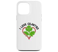 Feuille de coriandre à l'intérieur du cœur - I Love Cilantro Herb Lover Coque pour iPhone 13 Pro Max