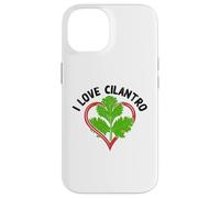 Feuille de coriandre à l'intérieur du cœur - I Love Cilantro Herb Lover Coque pour iPhone 14
