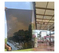 Feuille De Couverture En Polycarbonate 1 Mm, Couverture De Toit Imperméable Et Anti-UV, Panneau De Toit Remplacement Marron, Dimensions Sur Mesure(0.50m x 1.0m(1.64ft x 3.28ft))