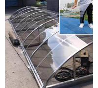 Feuille de couverture transparente de 1 mm en plastique de rechange pour jardin, pera, abri d'auto, taille 1 x 3 m, résistant aux UV et aux intempéries