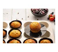 Feuille de cuisson antiadhésive moule muffins set de 12 NoStik