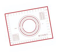 Feuille de cuisson en silicone antidérapante avec résistance à la chaleur de 230 °C, facile à rouler, rangement peu encombrant, tapis de pâtisserie en silicone portable