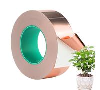 Feuille De Cuivre Conductrice - Ruban Auto-adhésif, Bande Barrière Soudable, Rouleau Artisanal Flexible | Ruban De Cuivre Durable Pour Les Circuits De Bricolage, Mise À La Terre, Réparations De Blinda