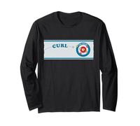 Feuille de curling jargon de sports de glace d'hiver Manche Longue