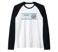 Feuille de curling jargon de sports de glace d'hiver Manche Raglan
