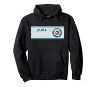 Feuille de curling jargon de sports de glace d'hiver Sweat à Capuche