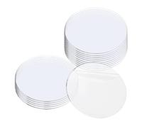 Feuille de disque circulaire en acrylique transparent de 1/2mm, signe rond for marqueur de jalon, carte de nom, gravure, peinture(5inx1mmx25PCS)